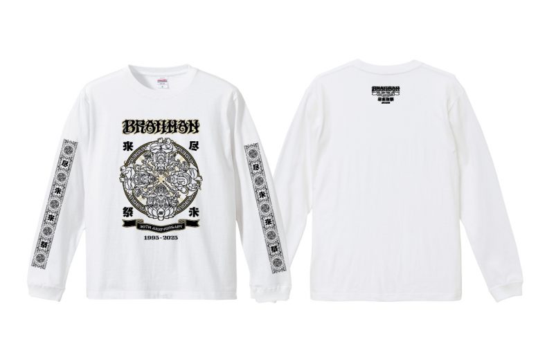 BRAHMAN 尽未来祭 LONG SLEEVE T-SHIRTS / WHITE